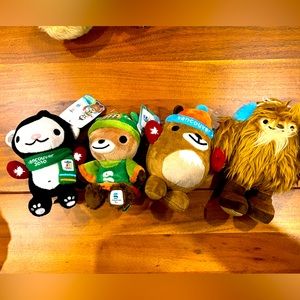 2010 Vancouver Olympic Mascot Plushies Complete Set of 4 New with Tags